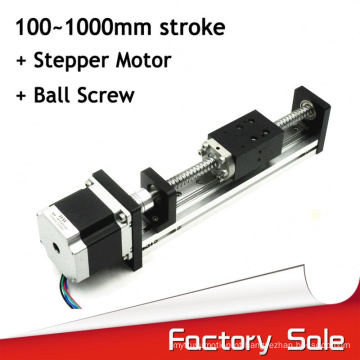 Economical 100 to 1000mm stroke cnc motorized linear guide rail ways for automatic system
